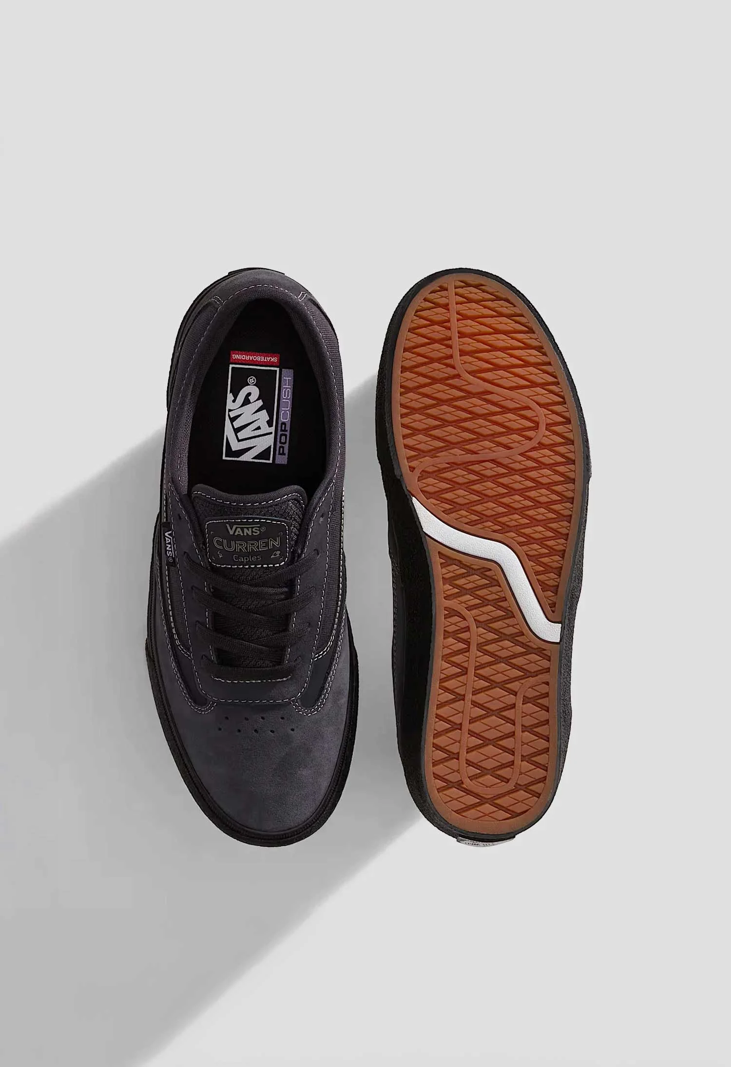 Vans 'Curren Caples' Skate Shoes (Charcoal / Black) - Image 3