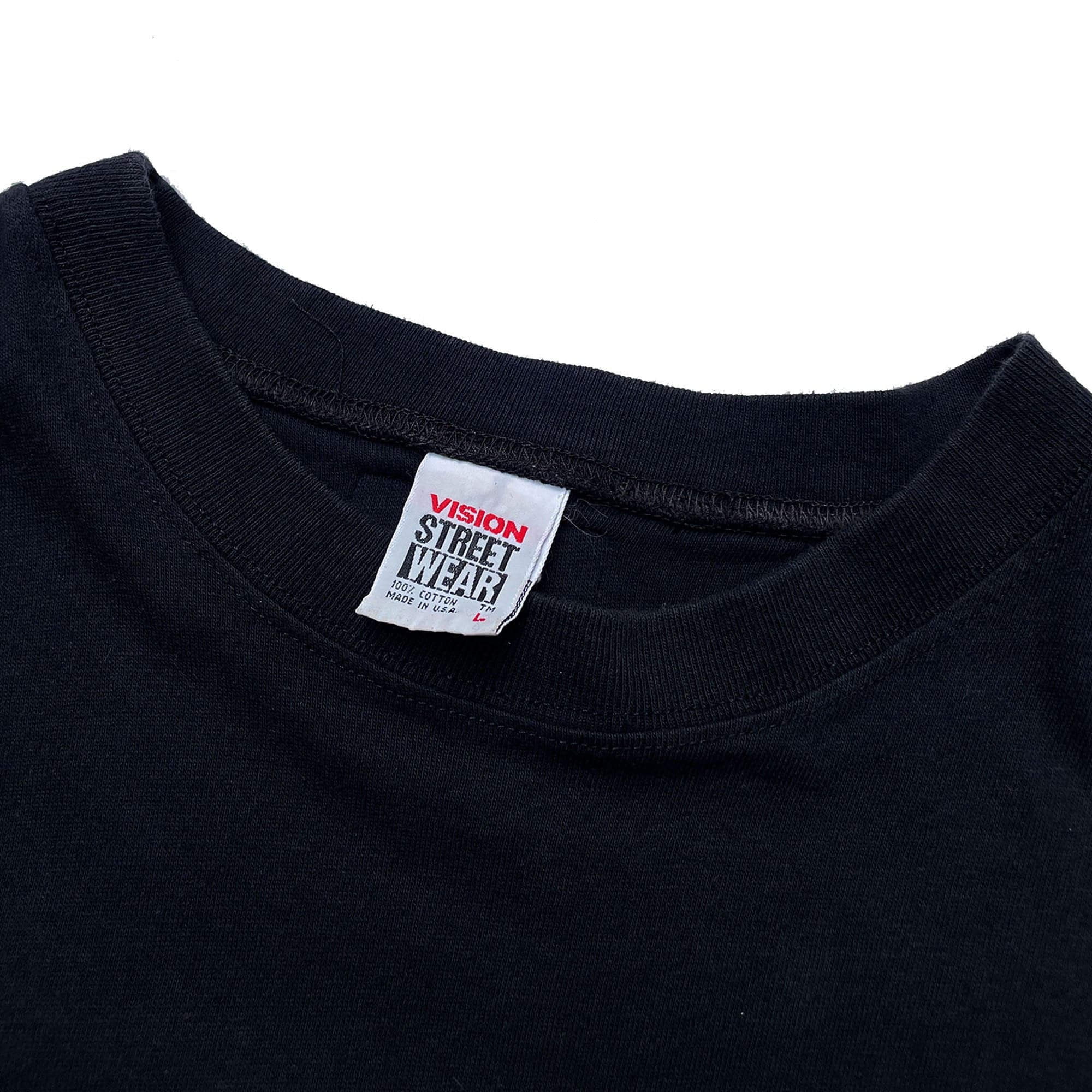 Vision Street Wear Cropped T-Shirt VINTAGE 90s (Black) - Image 5