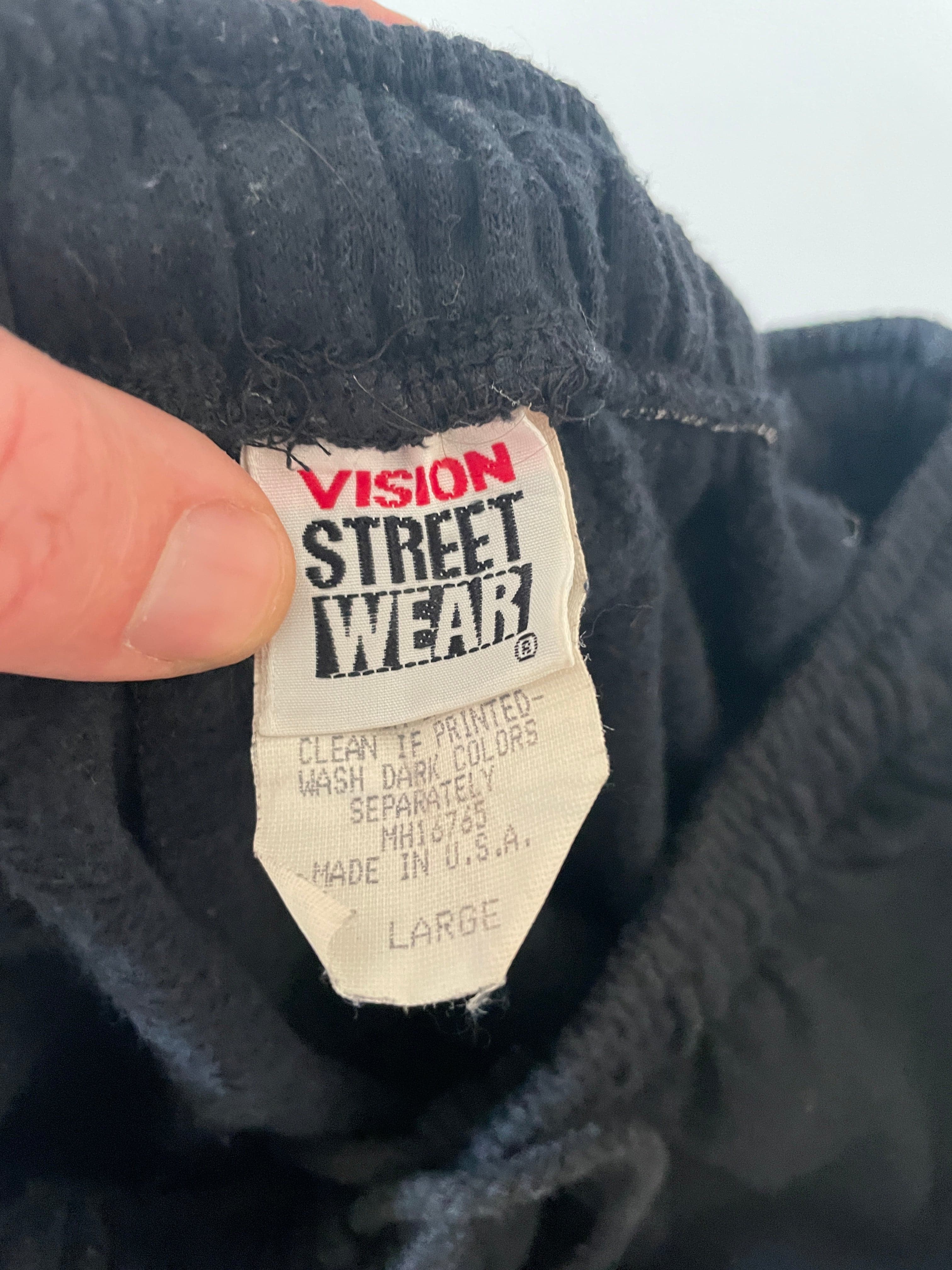 Vision Streetwear 'Jersey Skate Shorts' VINTAGE 80s LARGE - Image 3