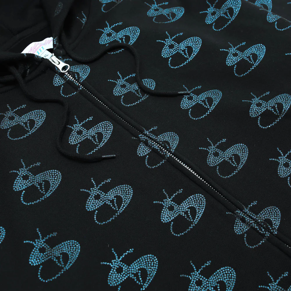 Yardsale 'Bijou' Zip Hood (Black / Indigo) - Image 2