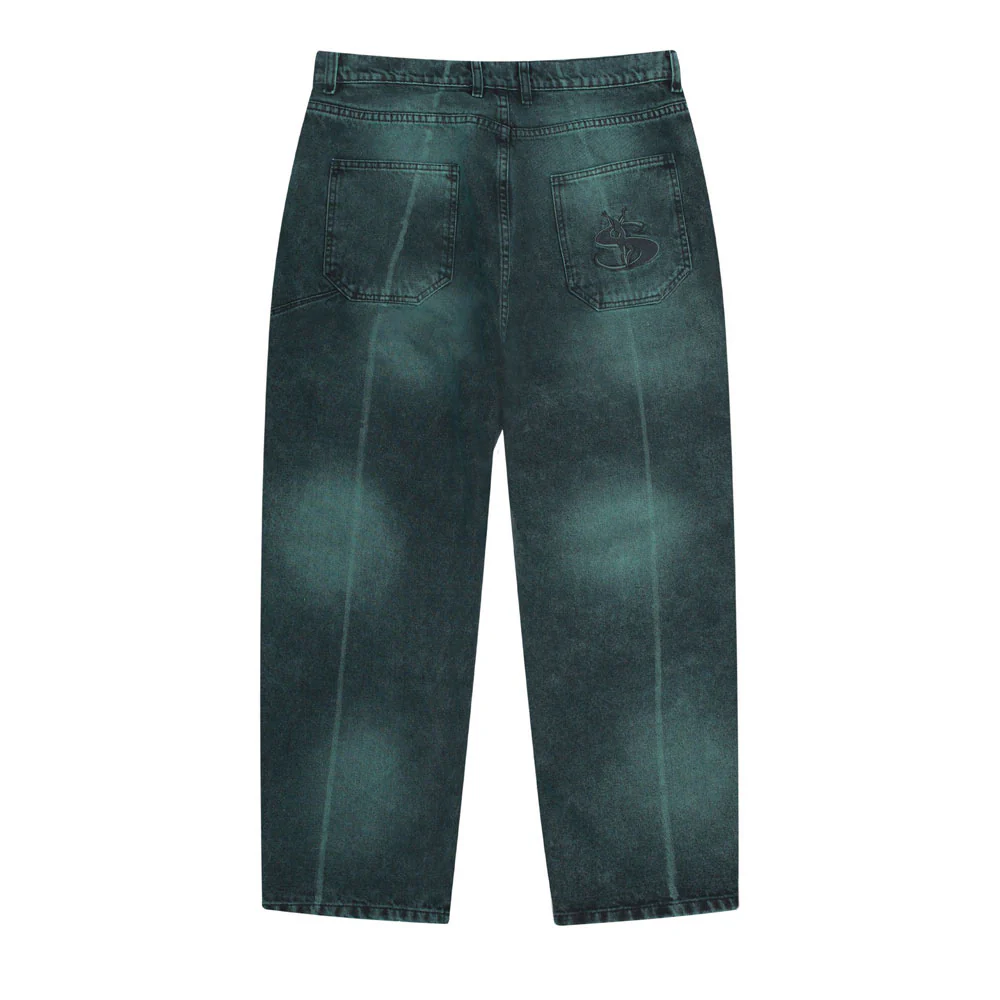 Yardsale 'Bleached Phantasy' Jeans (Emerald) - Image 2