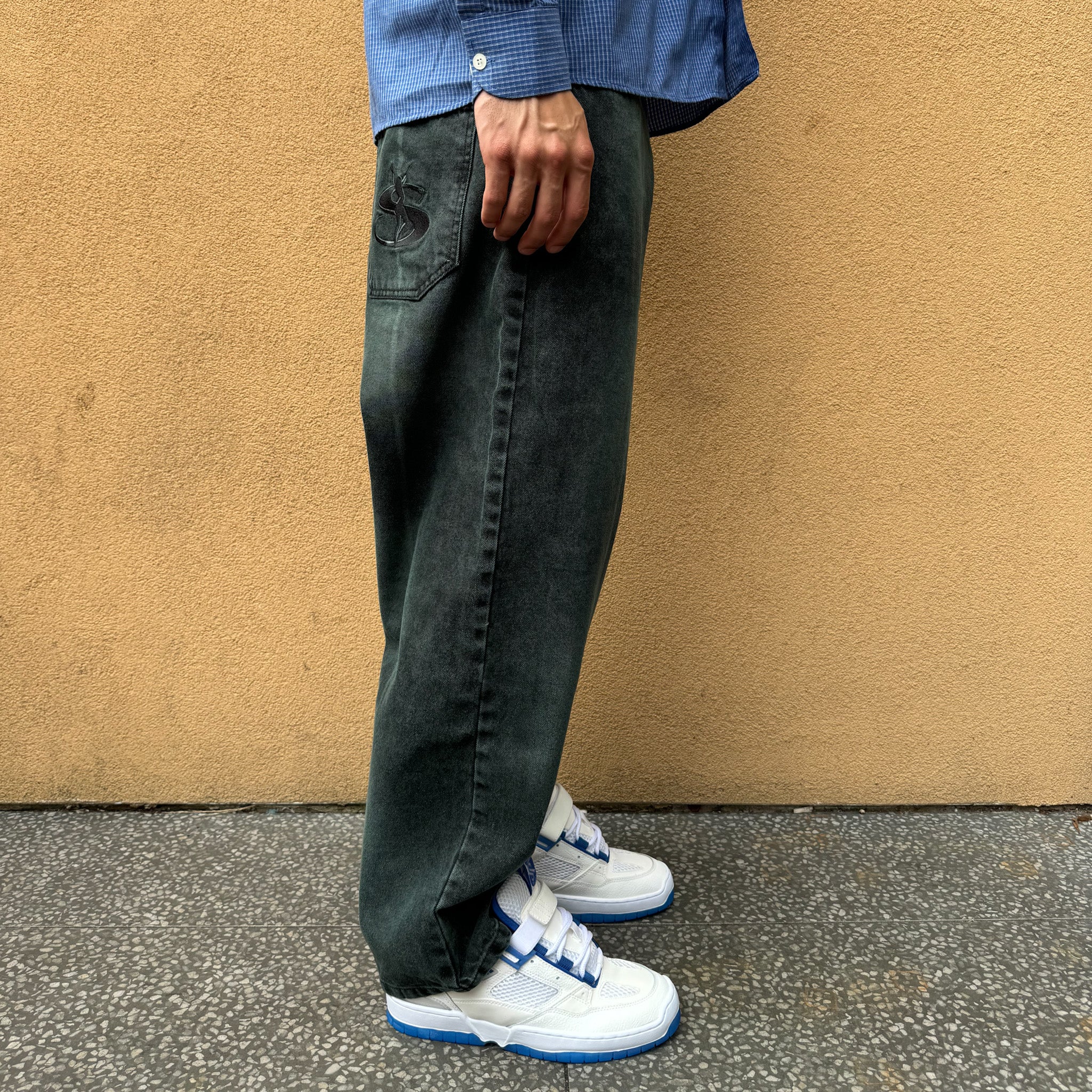 Yardsale 'Bleached Phantasy' Jeans (Emerald) - Image 7
