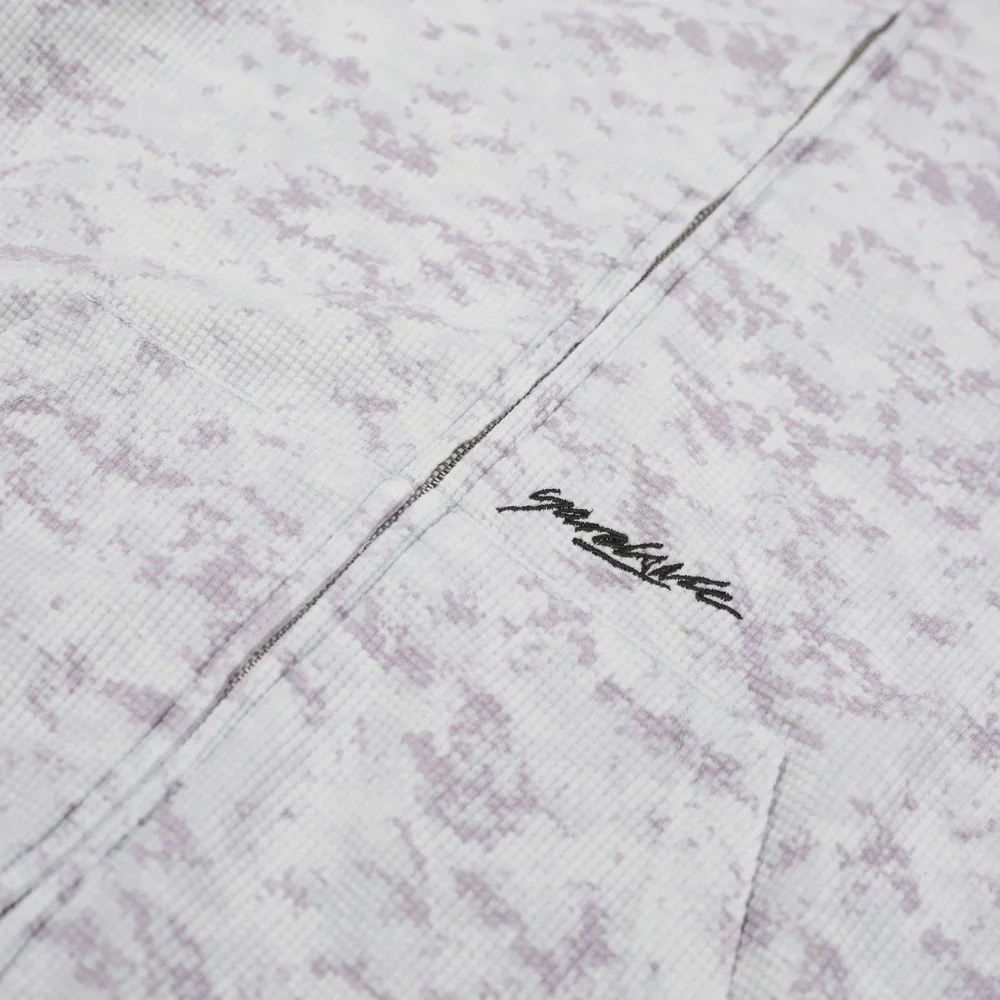 Yardsale 'Camo Zero' Zip Waffle Hood (Washed White) - Image 2