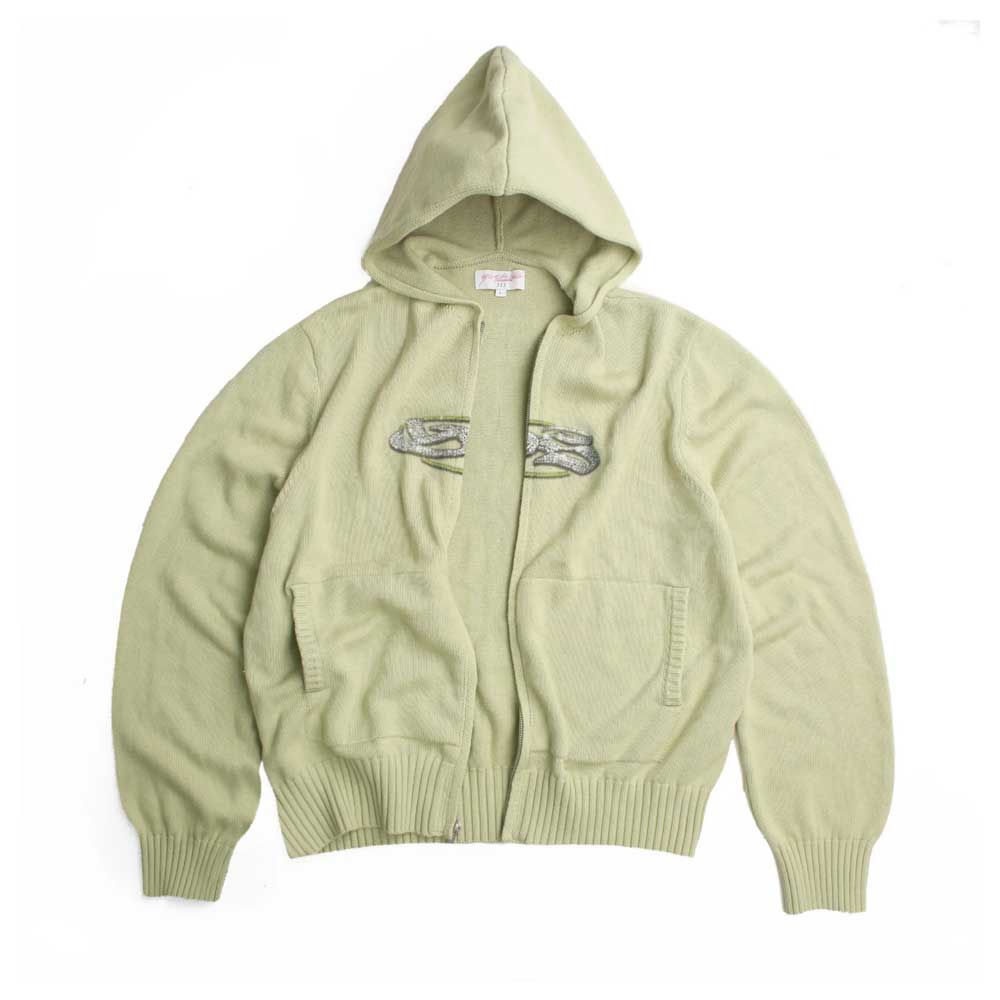 Yardsale 'Glitz' Knitted Hood (Green) - Image 2