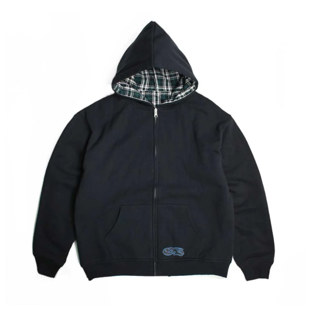 Yardsale Reversible Flannel Hood (Green / Black) - Image 2