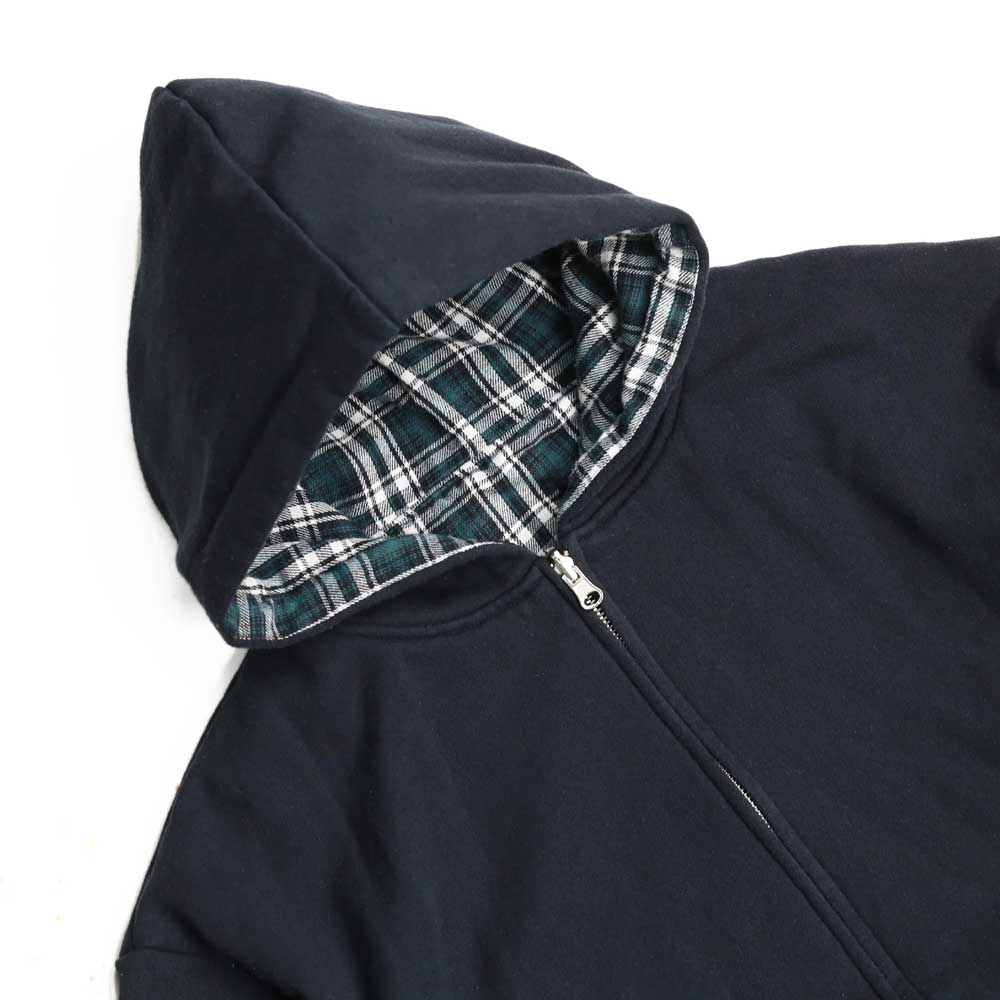 Yardsale Reversible Flannel Hood (Green / Black) - Image 5