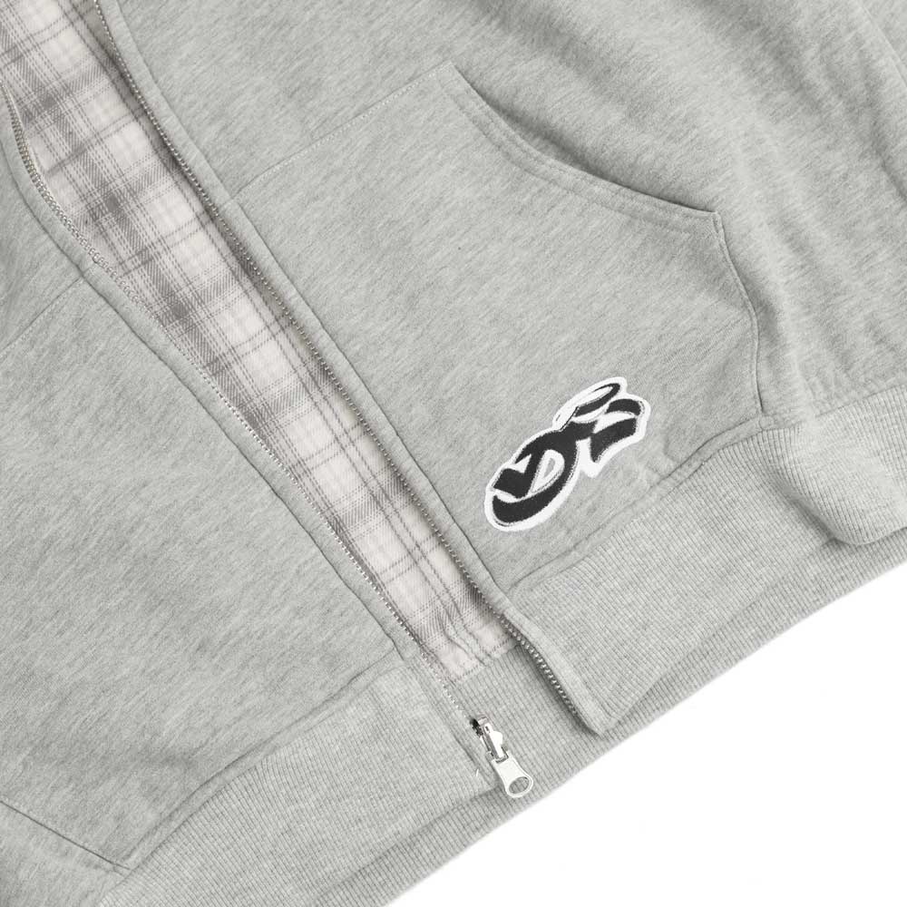 Yardsale Reversible Flannel Hood (Grey / Stone) - Image 4